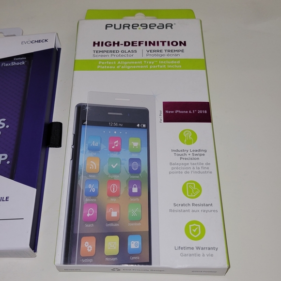 iPhoneTech21 EVOCheck Case & PureGear HD Screen Protector for iPhone XR 6.1" - Picture 2 of 4